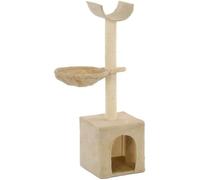 vidaXL Arbre à chat avec griffoirs en sisal 105 cm Beige