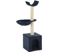 vidaXL Arbre à Chat avec Griffoirs en Sisal 105 cm Bleu Grattoir Animaux Bleu G