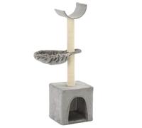 vidaXL Arbre à chat avec griffoirs en sisal 105 cm Gris