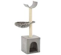vidaXL Arbre à Chat avec Griffoirs en Sisal 105 cm Gris Grattoir Animaux