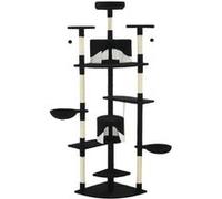 Arbre à Chat avec Griffoirs en Sisal Animaux 203 cm Marron et Blanc vidaXL
