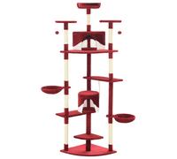 Vidaxl Arbre À Chat Avec Griffoirs En Sisal 203 Cm Rouge Et Blanc