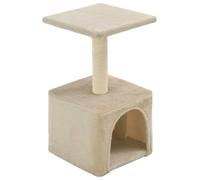 vidaXL Arbre à chat avec griffoirs en sisal 55 cm Beige