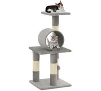 vidaXL Arbre à chat avec griffoirs en sisal 65 cm Gris