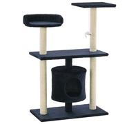 Vidaxl Arbre À Chat Avec Griffoirs En Sisal 95 Cm Bleu Foncé