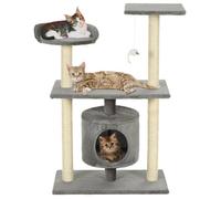 vidaXL Arbre à chat 170512 avec griffoirs en sisal 95 cm Gris