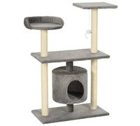 Vidaxl Arbre À Chat Avec Griffoirs En Sisal 95 Cm Gris