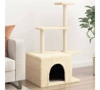 vidaXL Arbre à chat avec griffoirs en sisal crème 110 cm 172103 Beige G