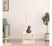 Vidaxl Arbre À Chat Avec Griffoirs En Sisal Crème 111 Cm