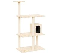 vidaXL Arbre à Chat avec griffoirs en sisal Crème 119 cm