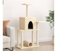 Vidaxl Arbre À Chat Avec Griffoirs En Sisal Crème 122 Cm