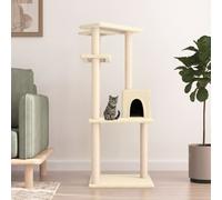 Vidaxl Arbre À Chat Avec Griffoirs En Sisal Crème 123 Cm