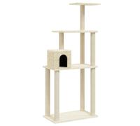 Vidaxl Arbre À Chat Avec Griffoirs En Sisal Crème 147 Cm