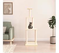 Vidaxl Arbre À Chat Avec Griffoirs En Sisal Crème 149 Cm