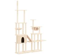 Vidaxl Arbre À Chat Avec Griffoirs En Sisal Crème 279 Cm