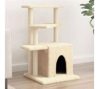 vidaXL Arbre à chat avec griffoirs en sisal crème 83,5 cm 172121 Beige G