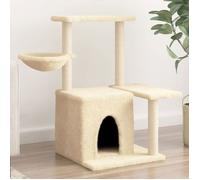 vidaXL Arbre à chat avec griffoirs en sisal Crème 83 cm 172109