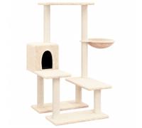 Vidaxl Arbre À Chat Avec Griffoirs En Sisal Crème 94,5 Cm