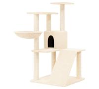 Vidaxl Arbre À Chat Avec Griffoirs En Sisal Crème 94 Cm