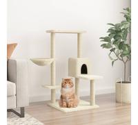 Vidaxl Arbre À Chat Avec Griffoirs En Sisal Crème 95 Cm