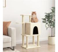 vidaXL Arbre à chat avec griffoirs en sisal crème 97 cm 172064 Beige G