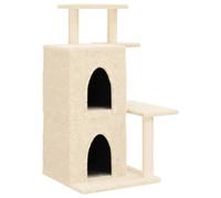Vidaxl Arbre À Chat Avec Griffoirs En Sisal Crème 97 Cm