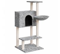 Vidaxl Arbre À Chat Avec Griffoirs En Sisal Gris Clair 108,5 Cm