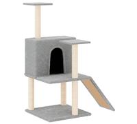 Vidaxl Arbre À Chat Avec Griffoirs En Sisal Gris Clair 109 Cm
