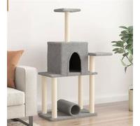 vidaXL Arbre à chat avec griffoirs en sisal gris clair 122 cm 172089 Gris G