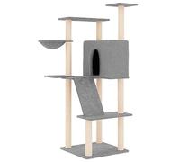 Vidaxl Arbre À Chat Avec Griffoirs En Sisal Gris Clair 143 Cm Gris