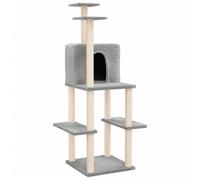 Vidaxl Arbre À Chat Avec Griffoirs En Sisal Gris Clair 144,5 Cm