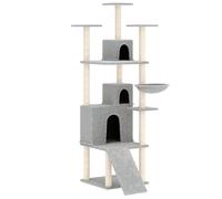 Vidaxl Arbre À Chat Avec Griffoirs En Sisal Gris Clair 175 Cm