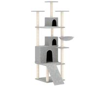 Arbre à Chat avec Griffoirs en Sisal Gris Foncé 175 cm Arbre à Grimper vidaXL