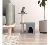 vidaXL Arbre à chat avec griffoirs en sisal gris clair 48 cm 171787