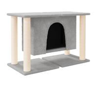 Vidaxl Arbre À Chat Avec Griffoirs En Sisal Gris Clair 50 Cm