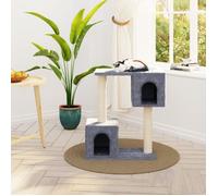 vidaXL Arbre à chat avec griffoirs en sisal Gris clair 60 cm