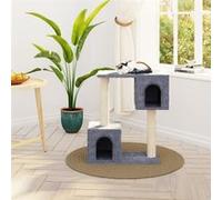 vidaXL Arbre à chat avec griffoirs en sisal Gris clair 60 cm