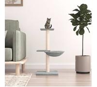 vidaXL Arbre à chat avec griffoirs en sisal gris clair 72 cm 171769