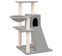 Vidaxl Arbre À Chat Avec Griffoirs En Sisal Gris Clair 82 Cm