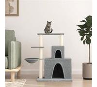 vidaXL Arbre à chat avec griffoirs en sisal Gris clair 83 cm 171766 Gris G