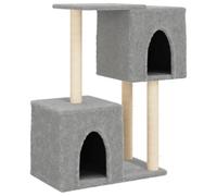 Vidaxl Arbre À Chat Avec Griffoirs En Sisal Gris Clair 86 Cm