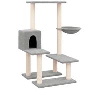 Vidaxl Arbre À Chat Avec Griffoirs En Sisal Gris Clair 94,5 Cm