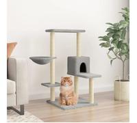 vidaXL Arbre à chat avec griffoirs en sisal Gris clair 95 cm 172074