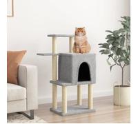 vidaXL Arbre à chat avec griffoirs en sisal gris clair 97 cm 172065