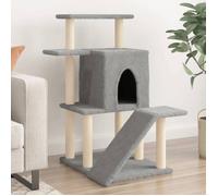 vidaXL Arbre à chat avec griffoirs en sisal gris clair 97 cm 172098