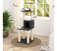 Vidaxl Arbre À Chat Avec Griffoirs En Sisal Gris Foncé 105 Cm