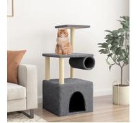 vidaXL Arbre à chat avec griffoirs en sisal gris foncé 109,5 cm 172060