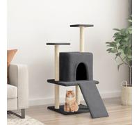 Vidaxl Arbre À Chat Avec Griffoirs En Sisal Gris Foncé 110 Cm Gris