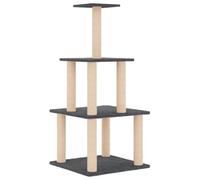 vidaXL Arbre à Chat avec griffoirs en sisal Gris foncé 111 cm