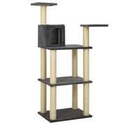 Vidaxl Arbre À Chat Avec Griffoirs En Sisal Gris Foncé 119 Cm